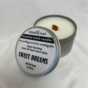 Wooden Wick Candle / Blinking Toad / New